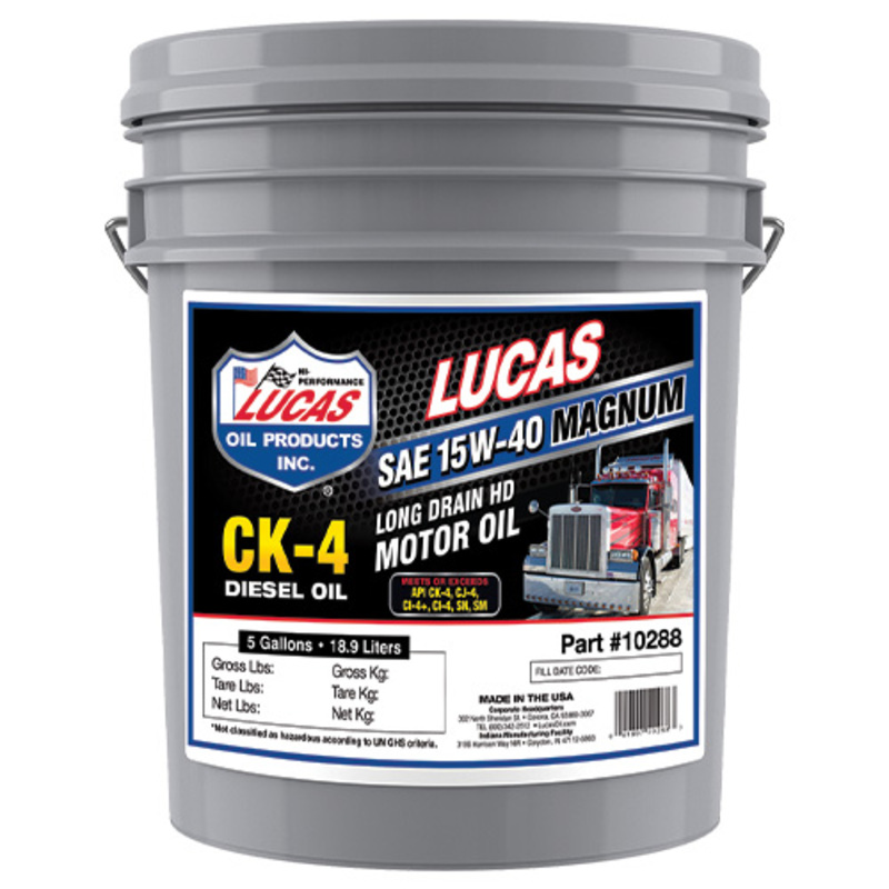 5 Gal. Lucas 15W40 Heavy Duty Diesel Motor Oil